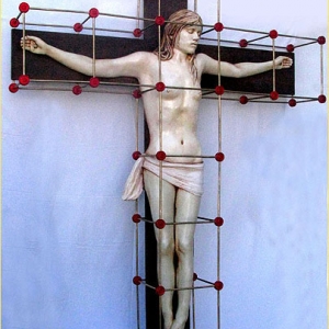 Joseph Canger Sculptures, crucifix, Tinkertoys