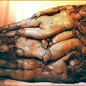 Joseph Canger Sculptures, fish net, star fish